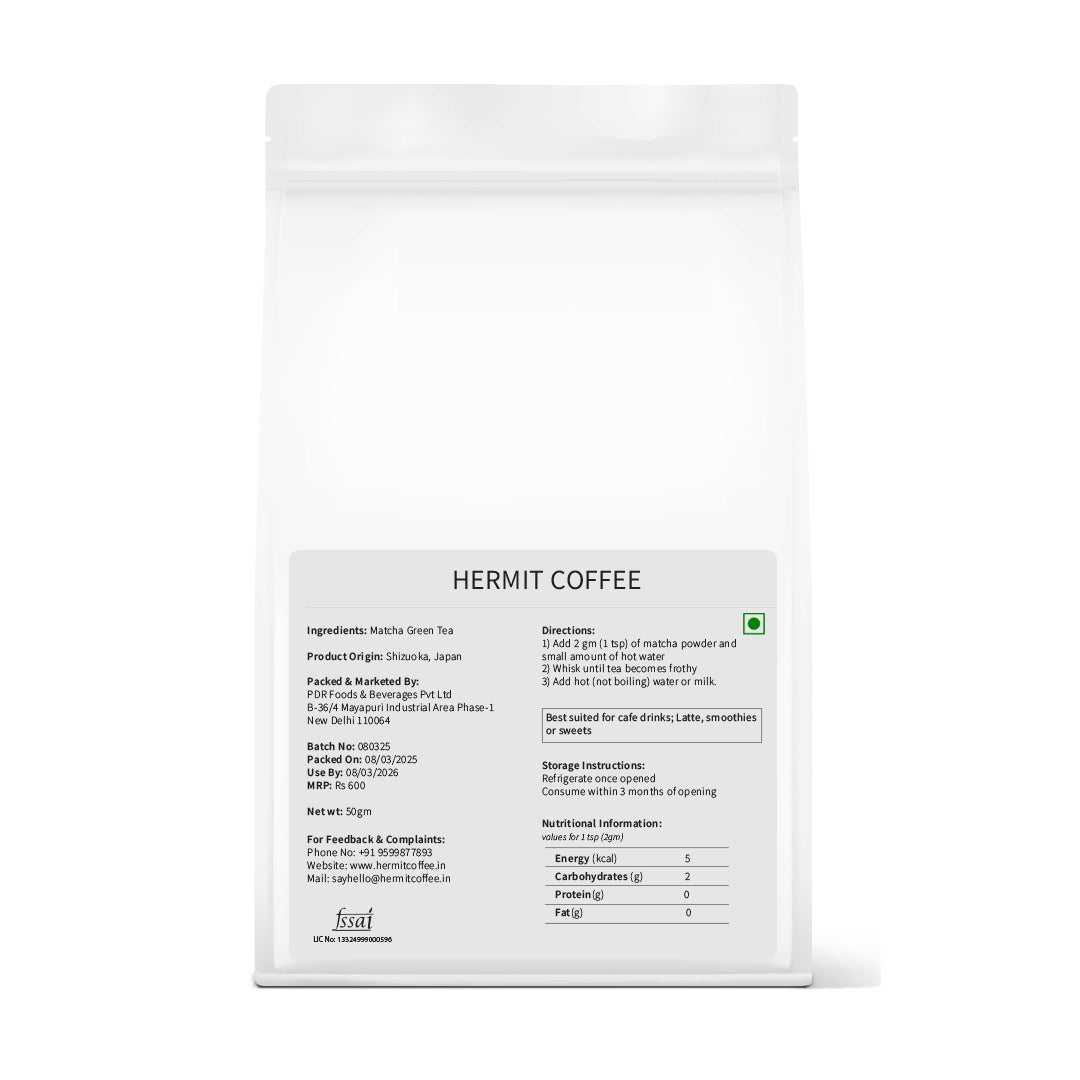 Pure Japanese Matcha Green Tea, 50 g