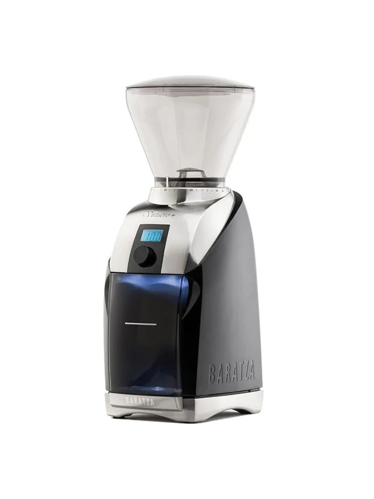 Baratza Virtuoso+ Precision Burr Coffee Grinder – 230V | Black & Silver | Café-Quality at Home